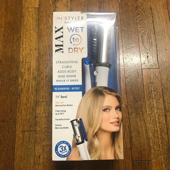 instyler Makeup Instyler 14 White Wet To Dry Rotating Iron Poshmark
